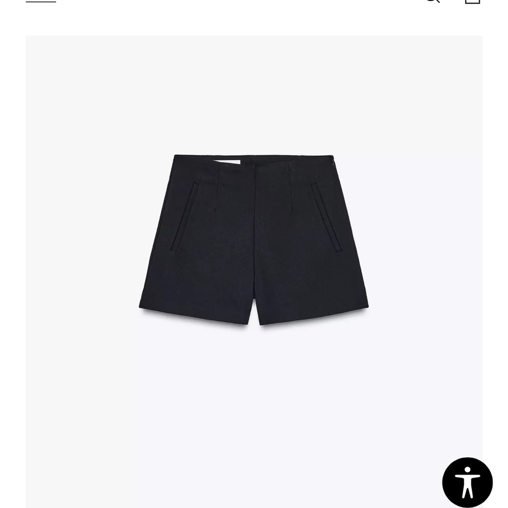 Zara Classic Black high waisted shorts